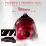 Topcobe 2000W Heavy Duty Multi-purpose Steam Cleaner Mop with Detachable Handheld Unit, Multi-Purpose Steamer for Home Use, Steamer for Cleaning Floor-Red - Image 2