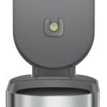 simplehuman 45 Liter / 12 Gallon Slim Hands-Free Kitchen Step Trash Can, Brushed with Plastic Lid - Image 2