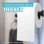Charmin Essentials Soft Toilet Paper 6 Mega Rolls, 330 Sheets Per Roll - Image 3