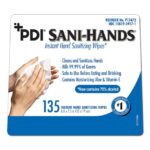PDI Sani-Hands Instant Hand Sanitizing Wipes - Quick-Drying Moisturizing Formula Kills 99.99% Germs - Ethyl Alcohol with Aloe, Vitamin E - For Outdoor Use - 220 Wipes - Pack of 6 - Image 2