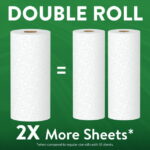 Great Value Ultra Strong Paper Towels, White, 2 Double Rolls - Image 3