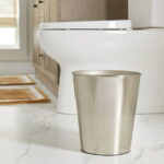 Better Homes & Gardens Wastebasket, Silver Hammered Finish - Image 2