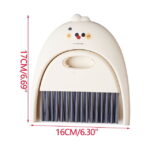 Lilixerw Small Dustpan and Brush,Whisk Broom and Dust Pan with Handle,Nesting Tiny Cleaning Broom,Mini Hand Broom and Dustpan Set for Table,Desk,Keyboard,Cars and Pet Nest