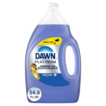 Dawn Platinum Dish Soap Liquid, Dishwashing Liquid, Grease Removal, Fresh Rain, 54.8oz