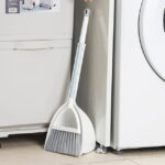 Small Broom and Dustpan Set Broomstick and Dust Pan Combo for Home Kitchen Room Kids Housework Cleaning Craft (White) - Image 3
