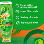 Gain EZ-Squeeze Dishwashing Liquid Dish Soap, Original Scent, 14.70 fl oz - Image 2